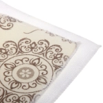 Коврик для сушки посуды 38*50см «Цветочный узор» бежевый