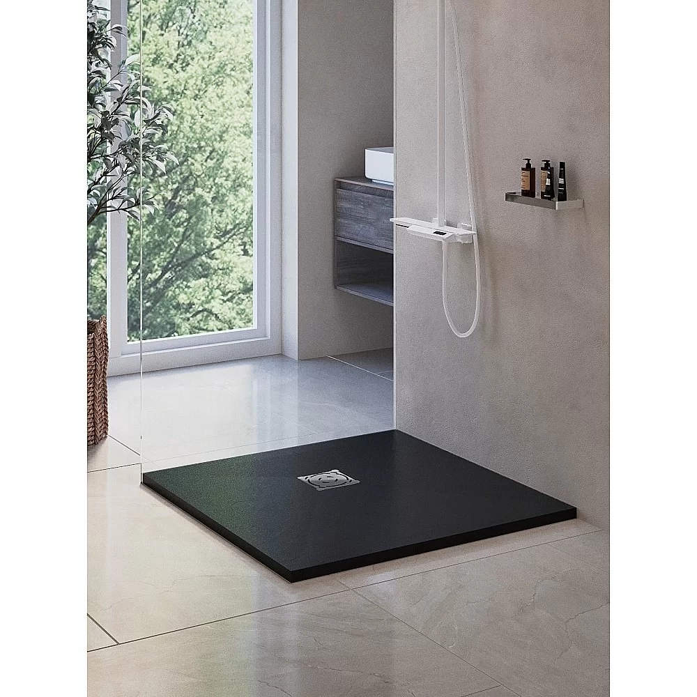 Душевой поддон RGW ST-G Stone Tray 16152100-02 100x100 графит