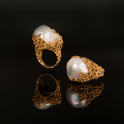 Кольца с Барочным Жемчугом