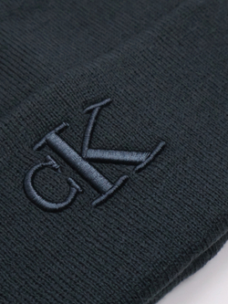 Шапка Calvin Klein Monogram Logo Beanie Blue Lake