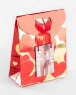 Бело-красные кожаные наручники с нежным мехом (Цвет: белый с красным)