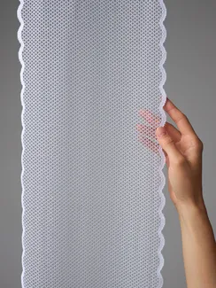 03-188 ОПТ Кружево эластичное 22 см, белый 001