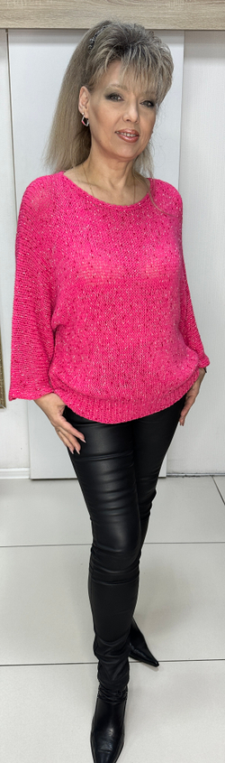 Итальянский меланжевый блузон-джемпер