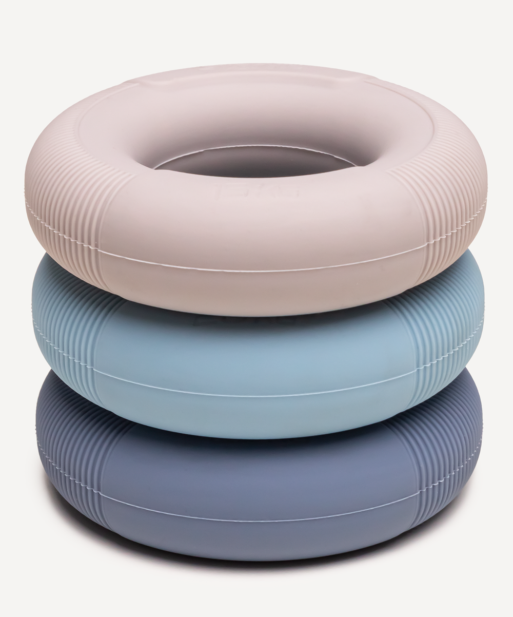 Эспандеры кистевые ES-406 Кольцо, 15, 20, 25 кг, силикагель, 3 шт