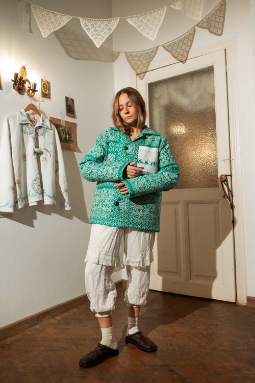 Куртка Soeurs Цвета лета зеленая