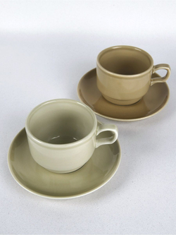 Чайная пара Башкирский фарфор, 200 мл, 2 шт, фарфор, цвет