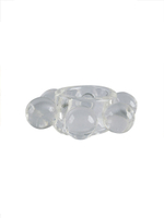 Прозрачное эластичное эрекционное кольцо с 6 шариками