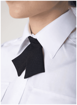 [М] Галстук-бант женский темно-синий "Полиция МВД"