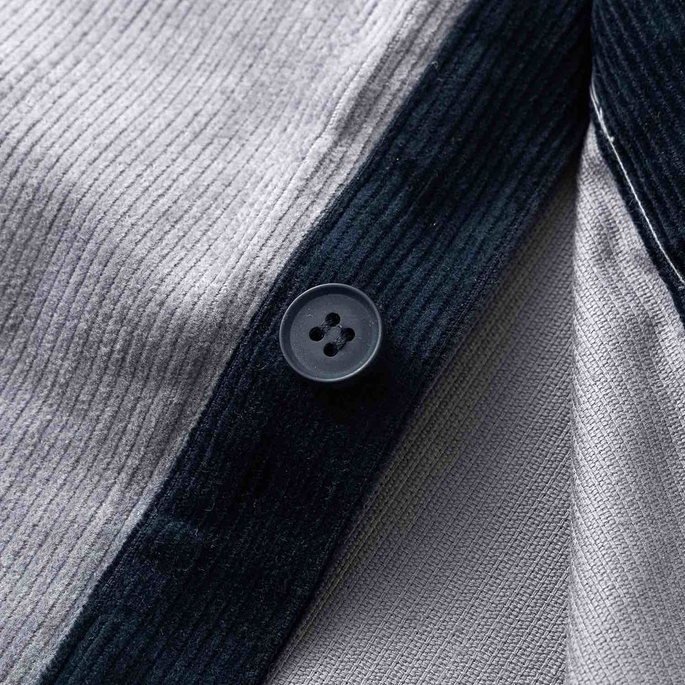 Сорочка Ymkashix Velvet Button мужская серый / темно-синий