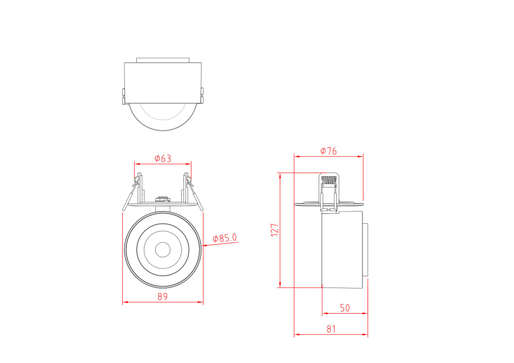 Потолочный светильник Technical C063CL-L12W4K