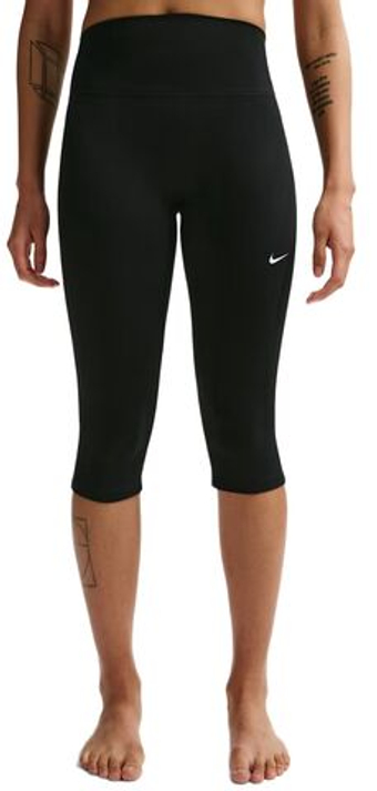 Женские леггинсы Nike Dri-Fit One High-Waisted Capri - black/white