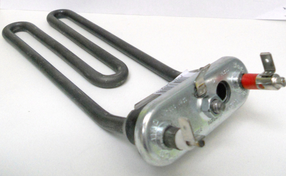 Тэн изогнутый с отверстием под датчик температуры для стиральных машин Аристон и др.