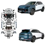 Обвес переделка в стиле 9Y0.2 рестайлинг 2024+ для PORSCHE CAYENNE 958.1 / 958.2 2011–2018