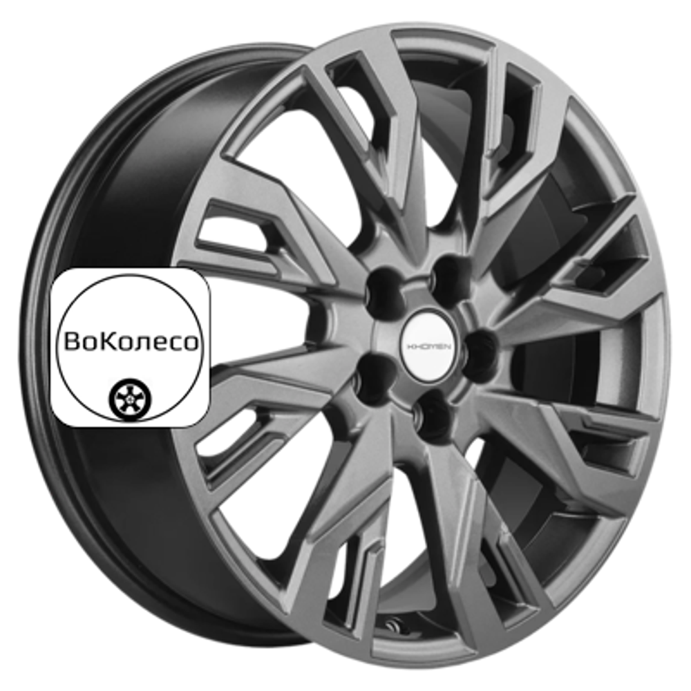 7x18/5x114,3 ET53 D54,1 KHW1809 (Geely Coolray) Gray Khomen Wheels