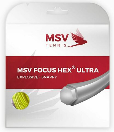 Теннисные струны MSV Focus Hex Ultra (12 m) - neon yellow