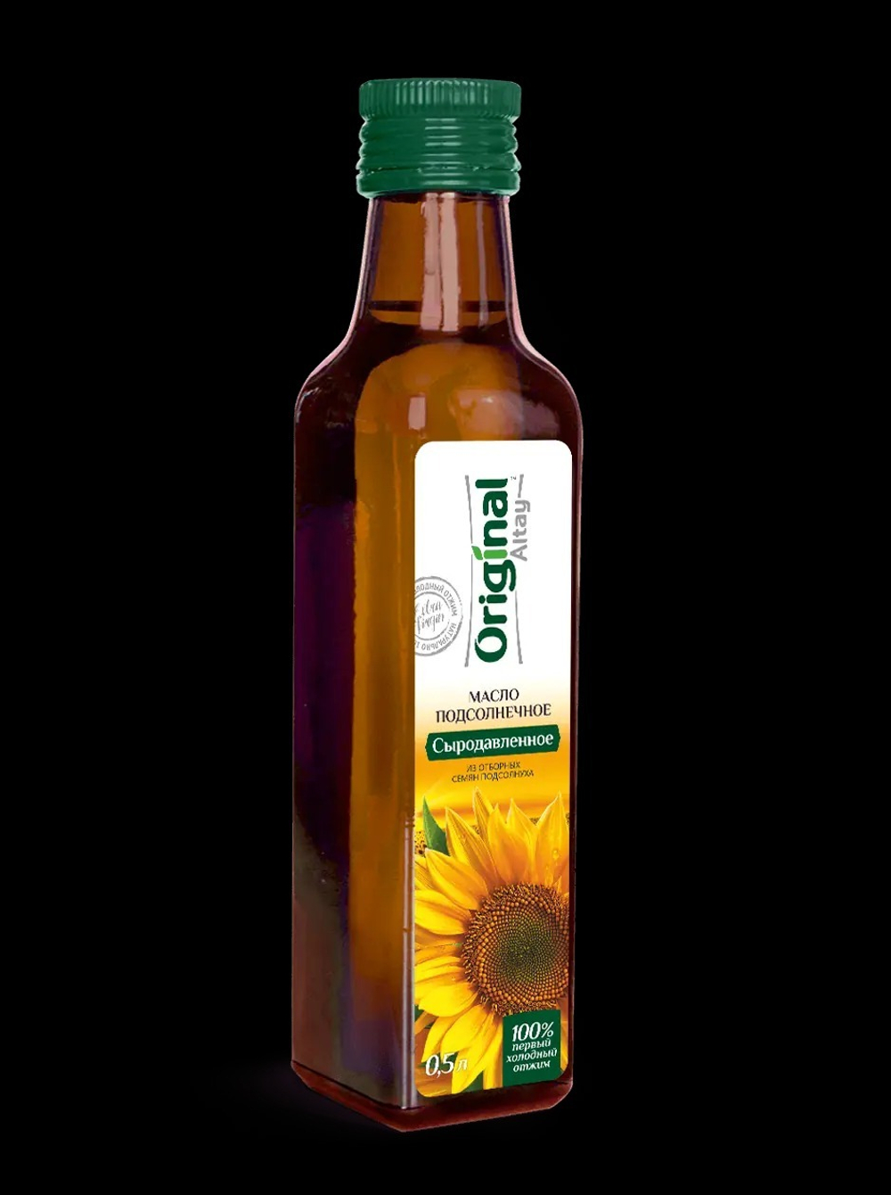 Подсолнечное масло "Сыродавленное" "Organic Altay", 500 мл