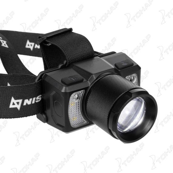 Фонарь налобный сенсорный 800 LM, IP43, USB (N-FN-HL25) NISUS