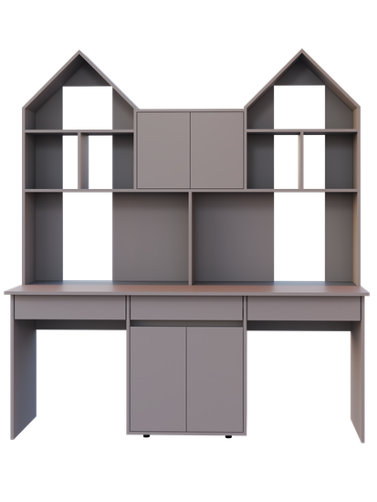 Стол письменный РИЧИ /1800*2000*500/ белый / серенити