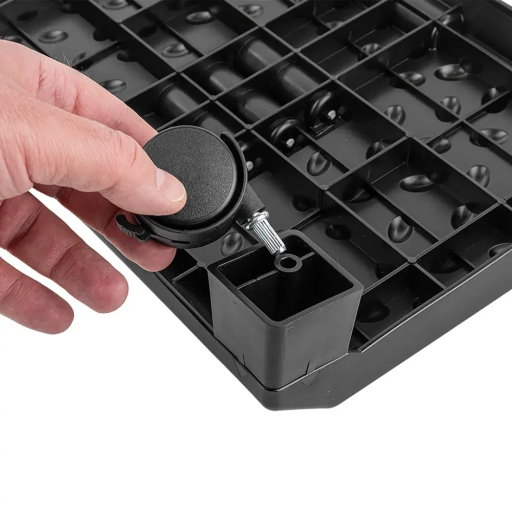 Подставка для ног с массажными роликами на колесиках(12.5х25х38см) WMC TOOLS WMC-PLM2