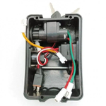 Крышка аккумулятора электровелосипеда с разъемами и замком