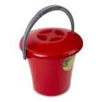 Ведро Либерти 5л с крышкой красное С602ККРА (комплект 15 шт)
