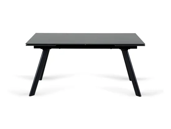 Раскладной обеденный стол Bronte черный керамика 160-240