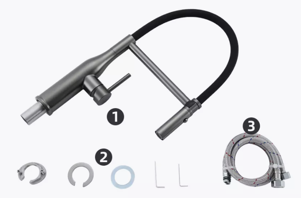 Смеситель для кухни с гибким изливом Gappo G4098-29