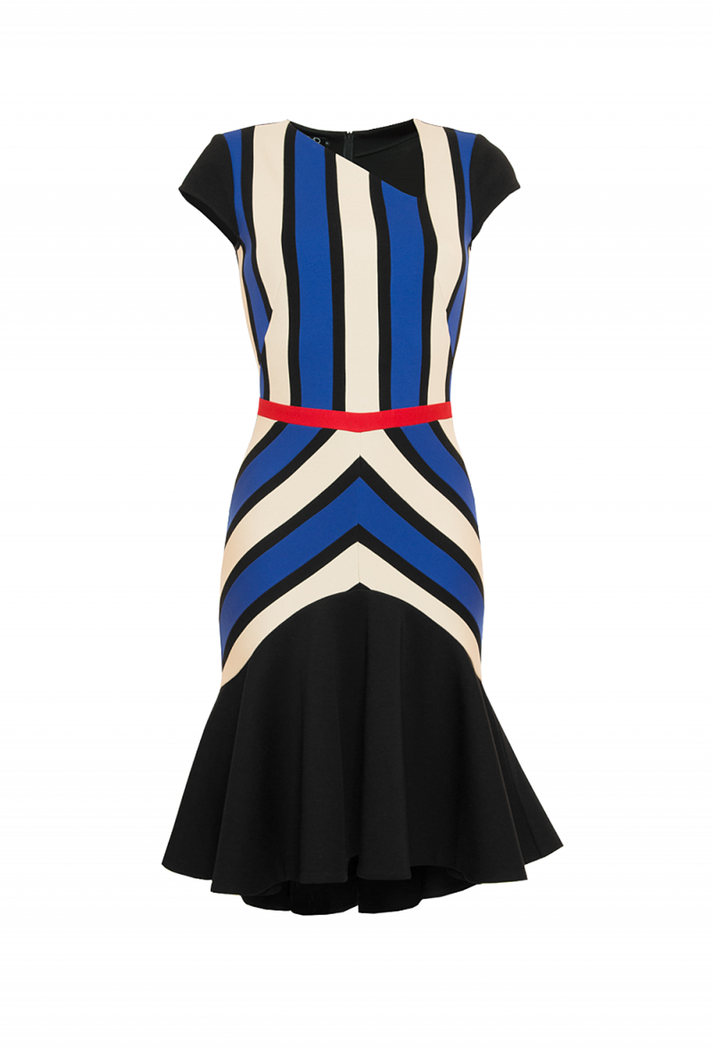 Платье с ассиметричным вырезом горловины 06-18SS