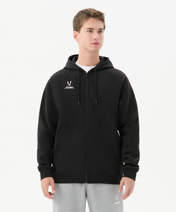 Флисовое худи на молнии ESSENTIAL Cotton Fleece FZ Hoodie, черный