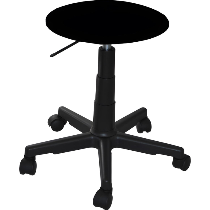 Табурет UF2_Талли, кожзам черный, пластик