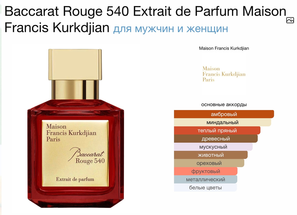 Maison Francis Kurkdjian - Baccarat Rouge 540 Extrait