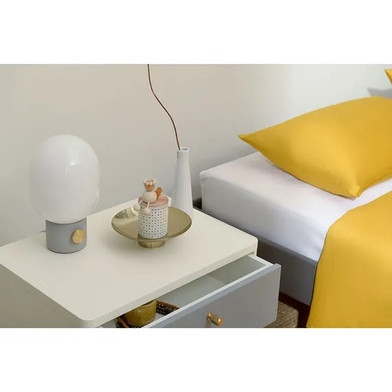 Тумба прикроватная saga, hordur, 55х40х50 см, белая