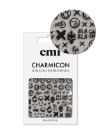 Charmicon 3D Silicone Stickers №181 Смайл