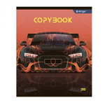 Тетрадь 36 л., А5, клетка, Alingar "Super car", скрепка, офсет, мелованный картон (стандарт), 5 дизайнов в пленке т/у