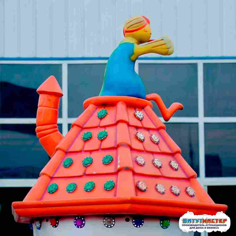 Карусель для парка развлечений «Мельница Чудес» 4 кабинок, 8 мест, 3,5×3,5×2 м