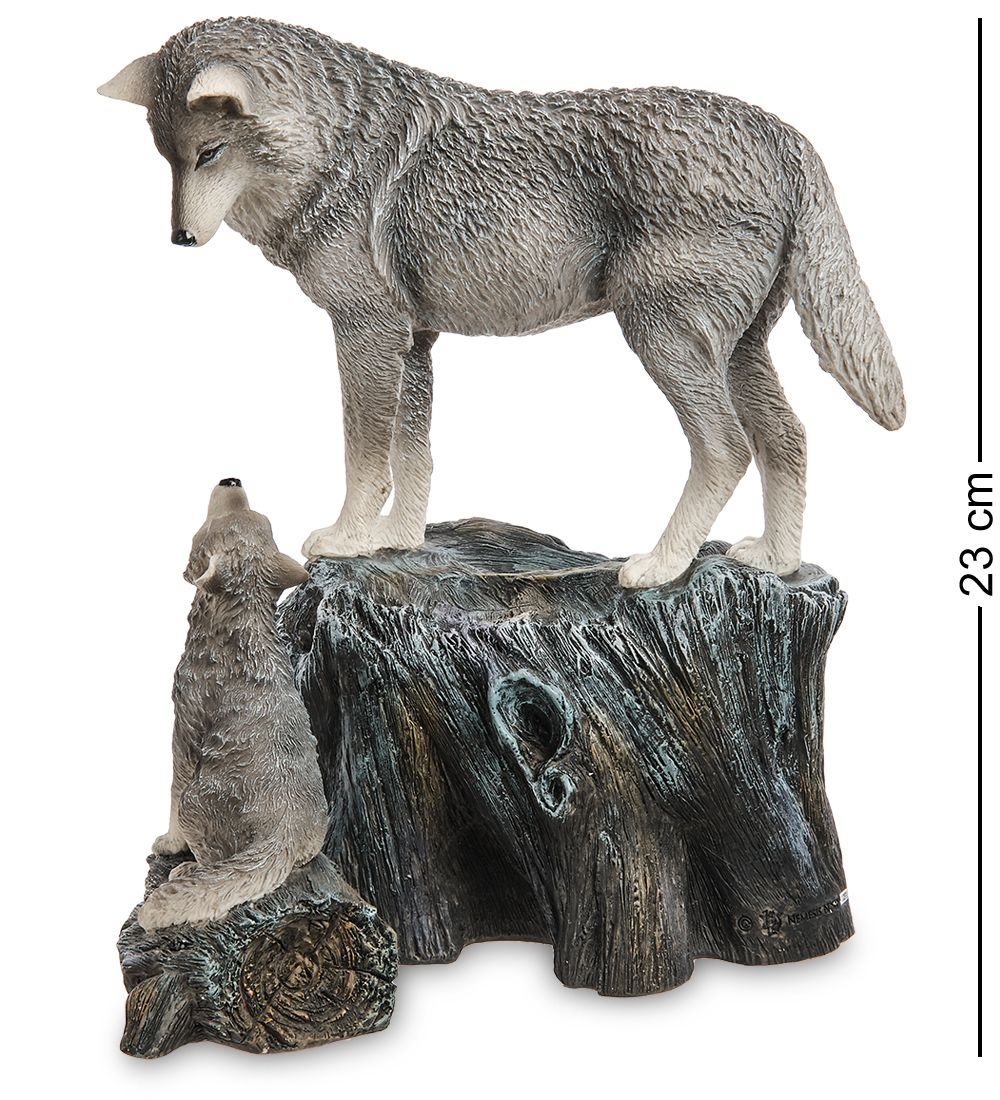 Veronese WS-1138 Статуэтка «Волки - «Наставление» (Лиза Паркер)