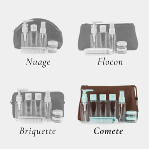 Косметичка Comete из кожи теленка, цвета шоколад