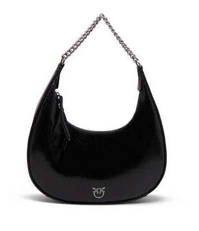 Кожаная сумка хобо brioche classic Pinko - черный(101526 A180)