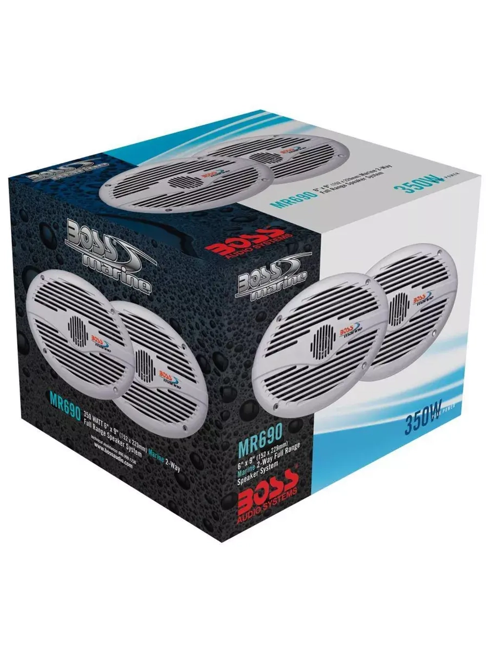 Динамики Boss Audio Marine MR690, 350 Вт, 6" x 9" (овал)