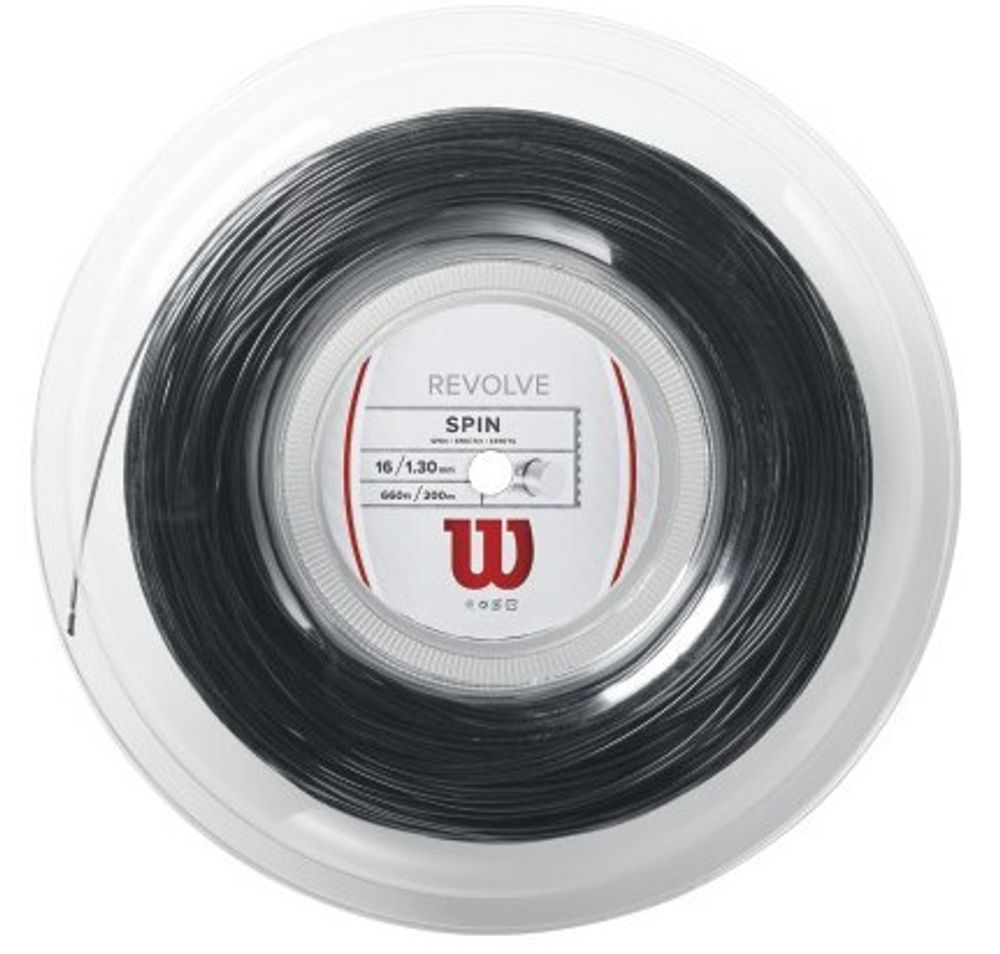 Теннисные струны Wilson Revolve (200 m) - black