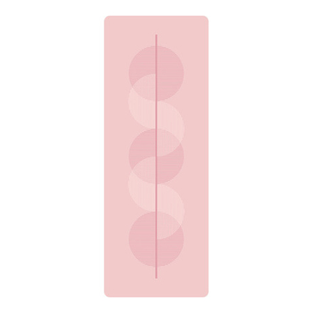 Каучуковый коврик для йоги Balance Pink 185*68*0,5 см нескользящий