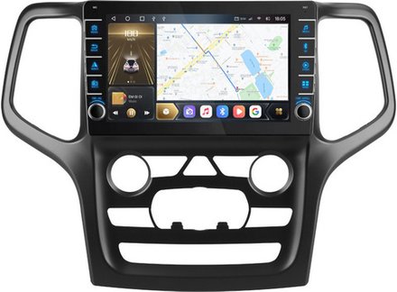 Магнитола для Jeep Grand Cherokee 2013-2022 (штатный экран 7") - Carmedia EW-9176-1 (крутилки) QLed, Android 10, ТОП процессор, CarPlay, SIM-слот