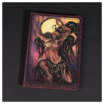 Кожаная обложка на паспорт «Шаманка» (фигура)