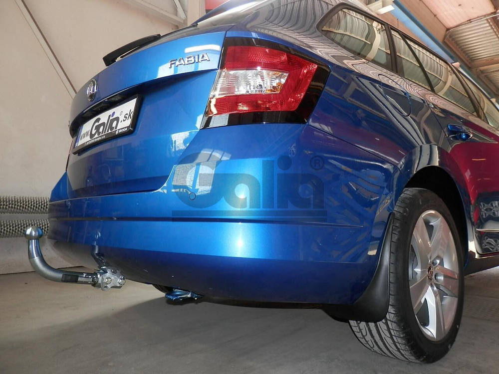 Оцинкованный фаркоп на Skoda Fabia универсал 2015-2021 (без электрики), Galia S111C
