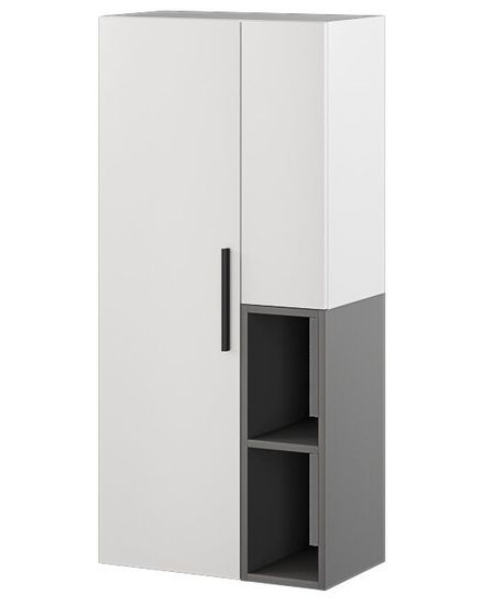 Шкаф АЛЬБЕРО графит серый