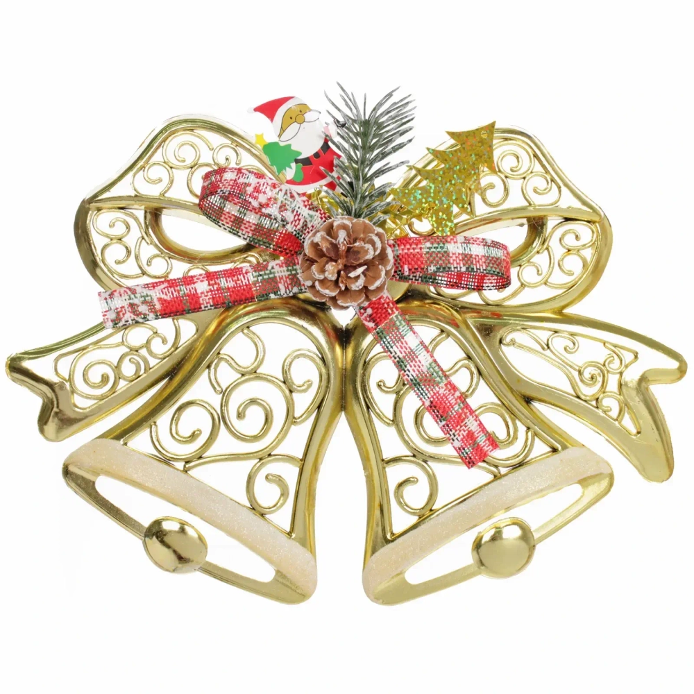 Украшение новогоднее «Лесные колокольчики» 27*20 см, Золото