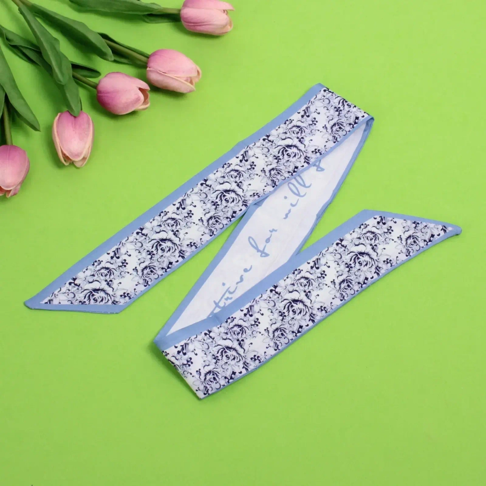 Лента для вплетения в причёску «KRASA- Мила», микс 2 цвета, 6*90 см