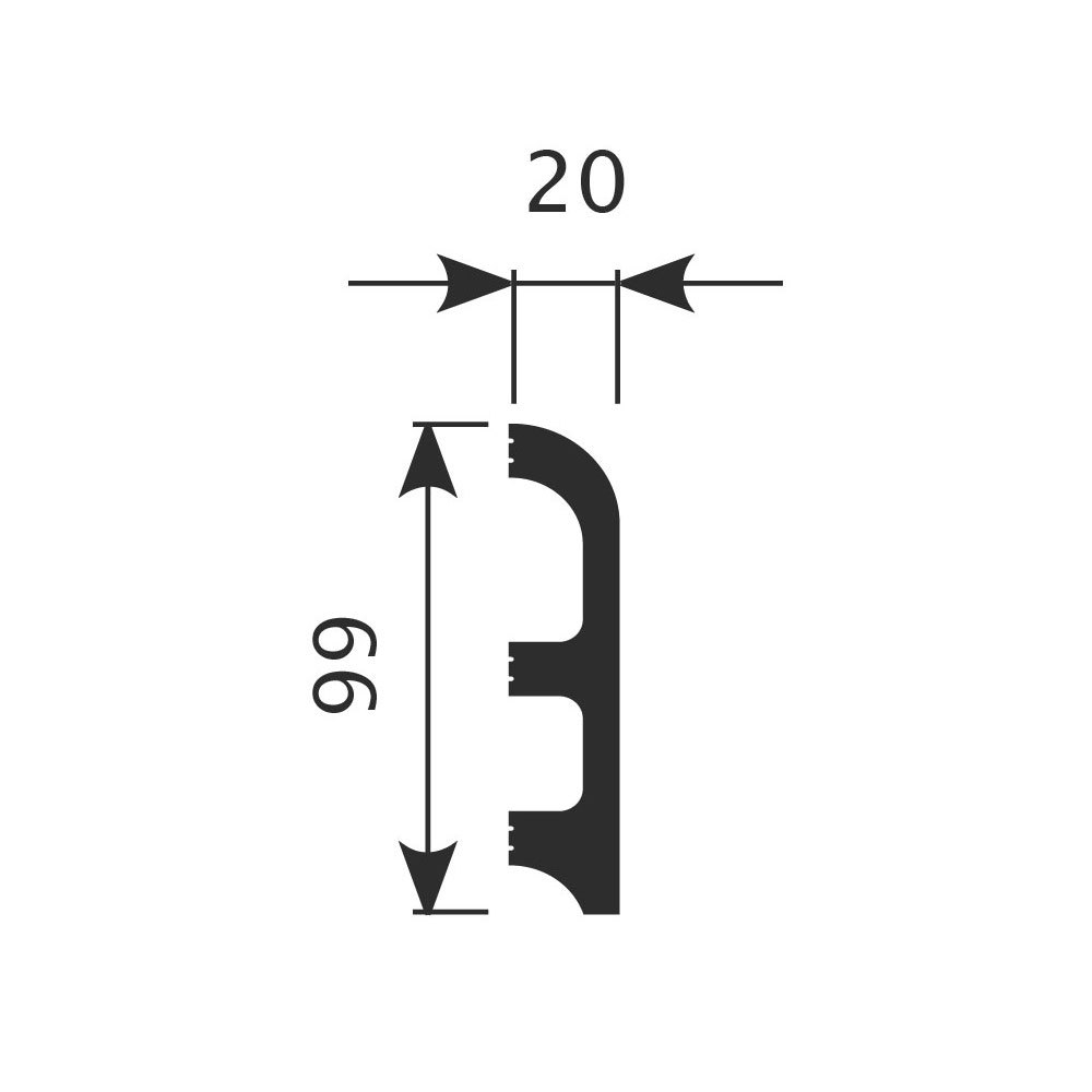 Плинтус PX014
