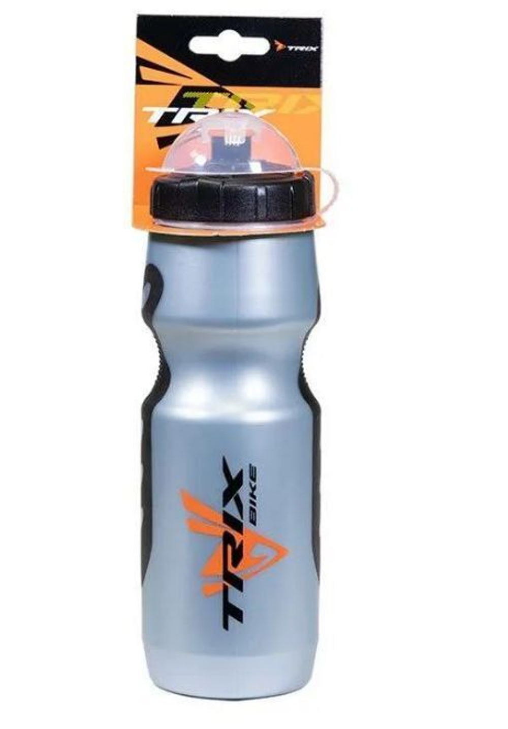 Фляга TRIX, 700 мл, защитная крышка, 70°С/-10°С, LDPE, черно-серая (100)