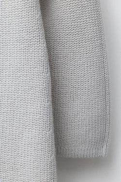 ZARA ЖЕМЧУЖНЫЙ ТРИКОТАЖНЫЙ КОМБИНЕЗОН СО СЛОНОМ, СЕРО-СИНИЙ